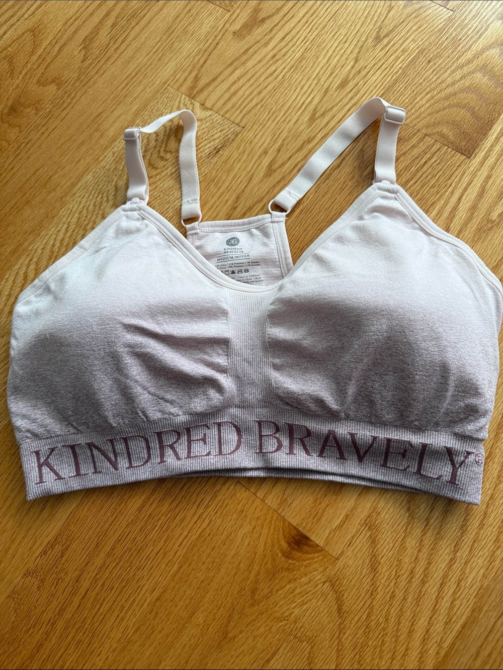 🆕Kindred Bravely Pale Pink Nursing & Sleep Bra with Branded Band
